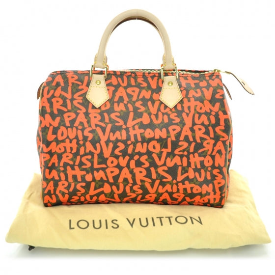 Monogram Graffiti Speedy 30 Orange