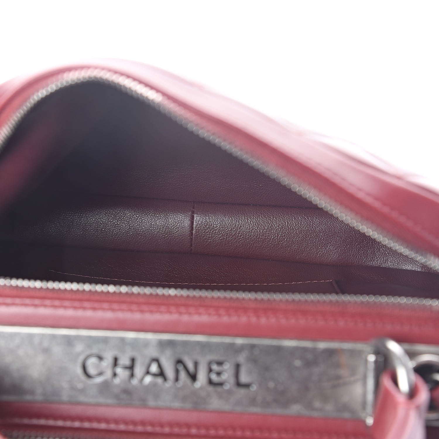 Chanel Lambskin Quilted Medium Trendy CC Bowling Bag Dark Red 8 of 10