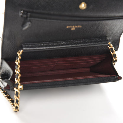 Chanel Caviar Quilted Wallet On Chain WOC Black 5 of 9
