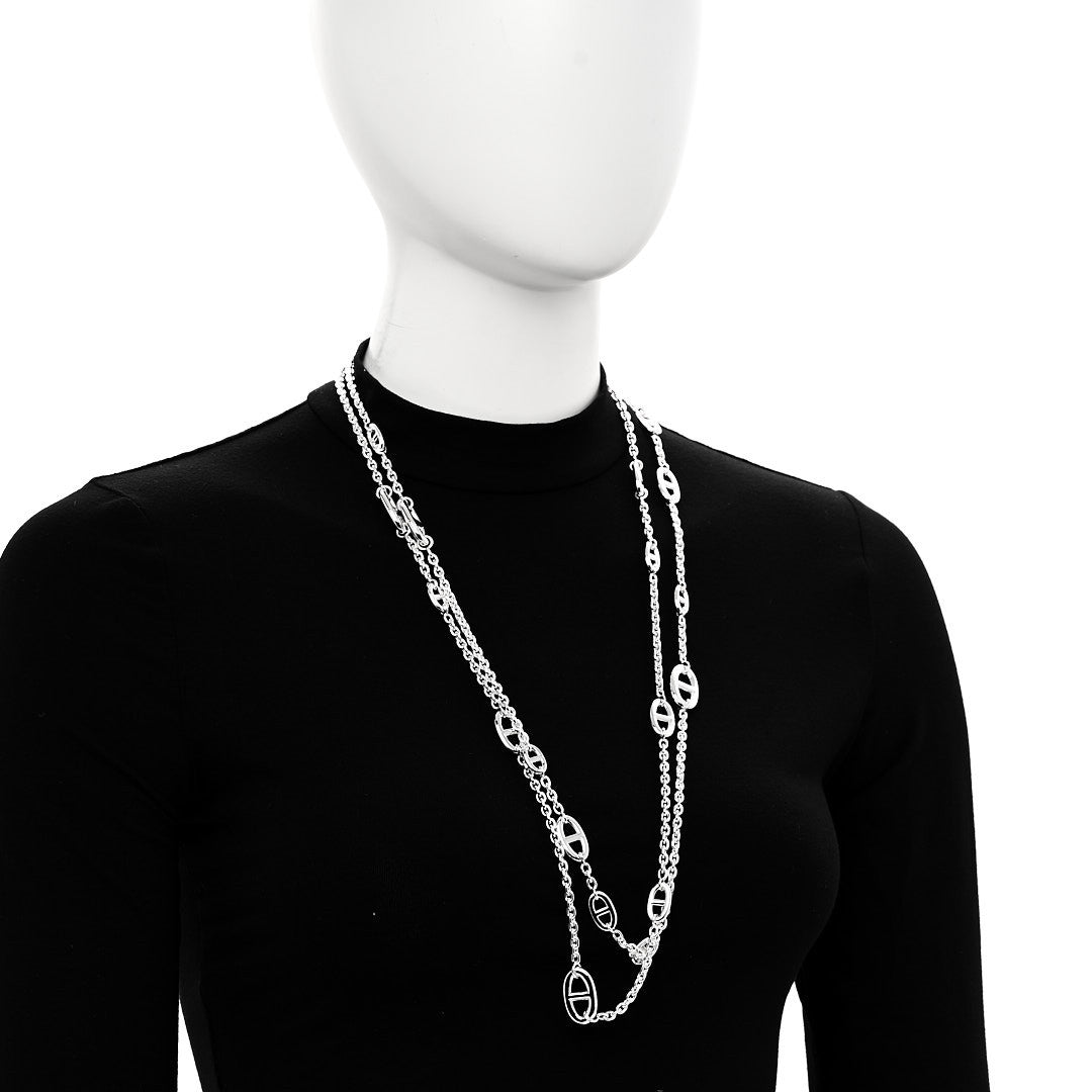 Hermes Sterling Silver Farandole Necklace 160 2 of 6