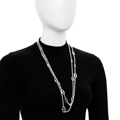 Hermes Sterling Silver Farandole Necklace 160 2 of 6