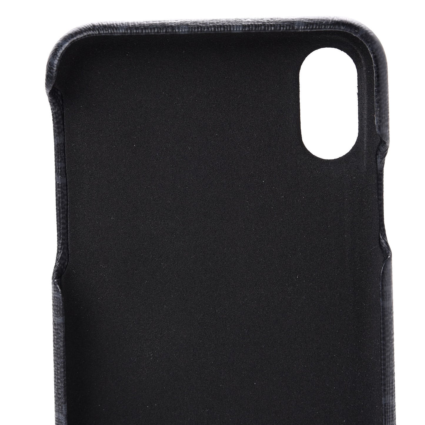 GG Supreme Monogram Top Handle iPhone XS Max Case Black