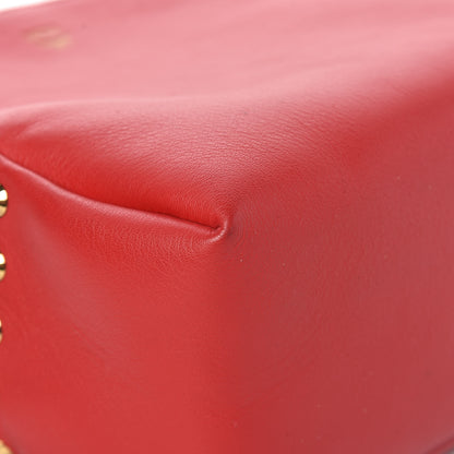 MCM Calfskin Mini Duchess Polke Studs Backpack Red 10 of 18