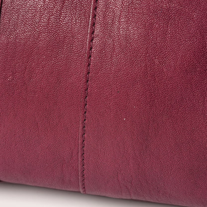 Saint Laurent Sheepskin Medium Cabas ChYc Black Cherry 18 of 20