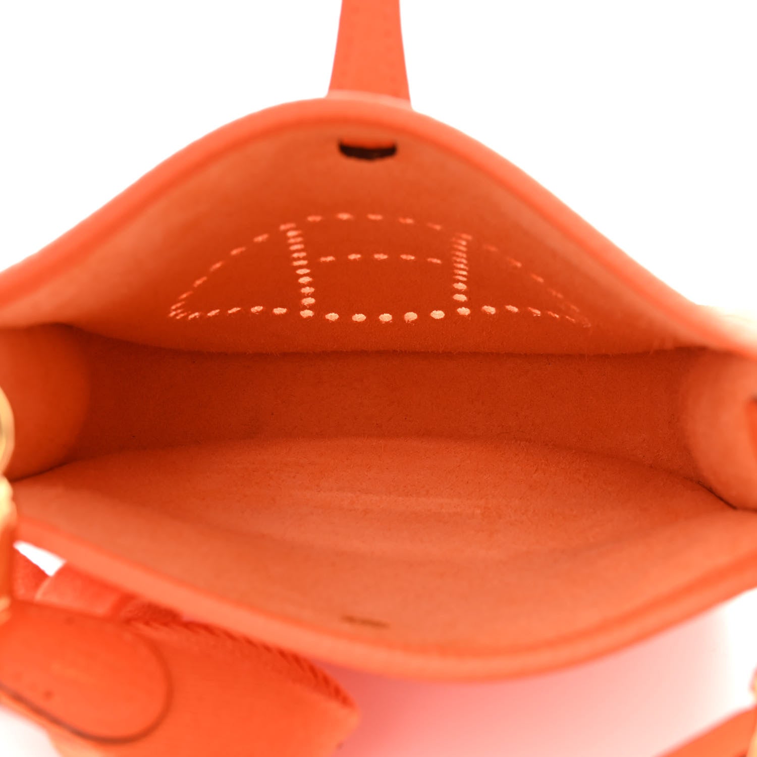 Hermes Taurillon Clemence Evelyne TPM Orange 5 of 11