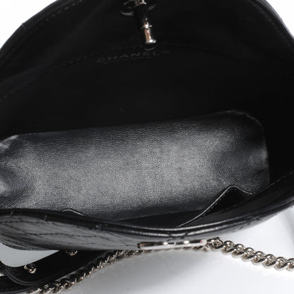 Chanel Lambskin Quilted Bucket Shoulder Bag Black 5 of 7