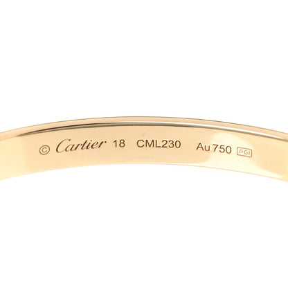 Cartier 18K Yellow Gold LOVE Cuff Bracelet 18 4 of 5