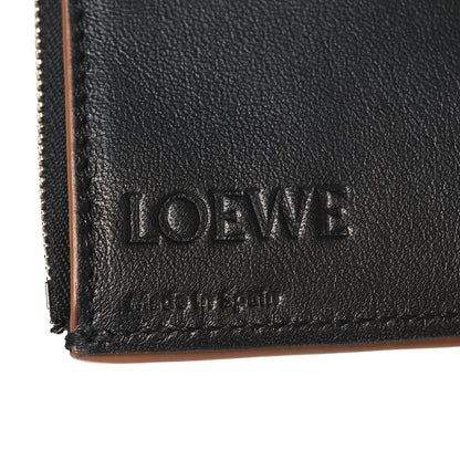 Loewe Pebble Grain Calfskin Anagram Small Vertical Wallet Black 6 of 7