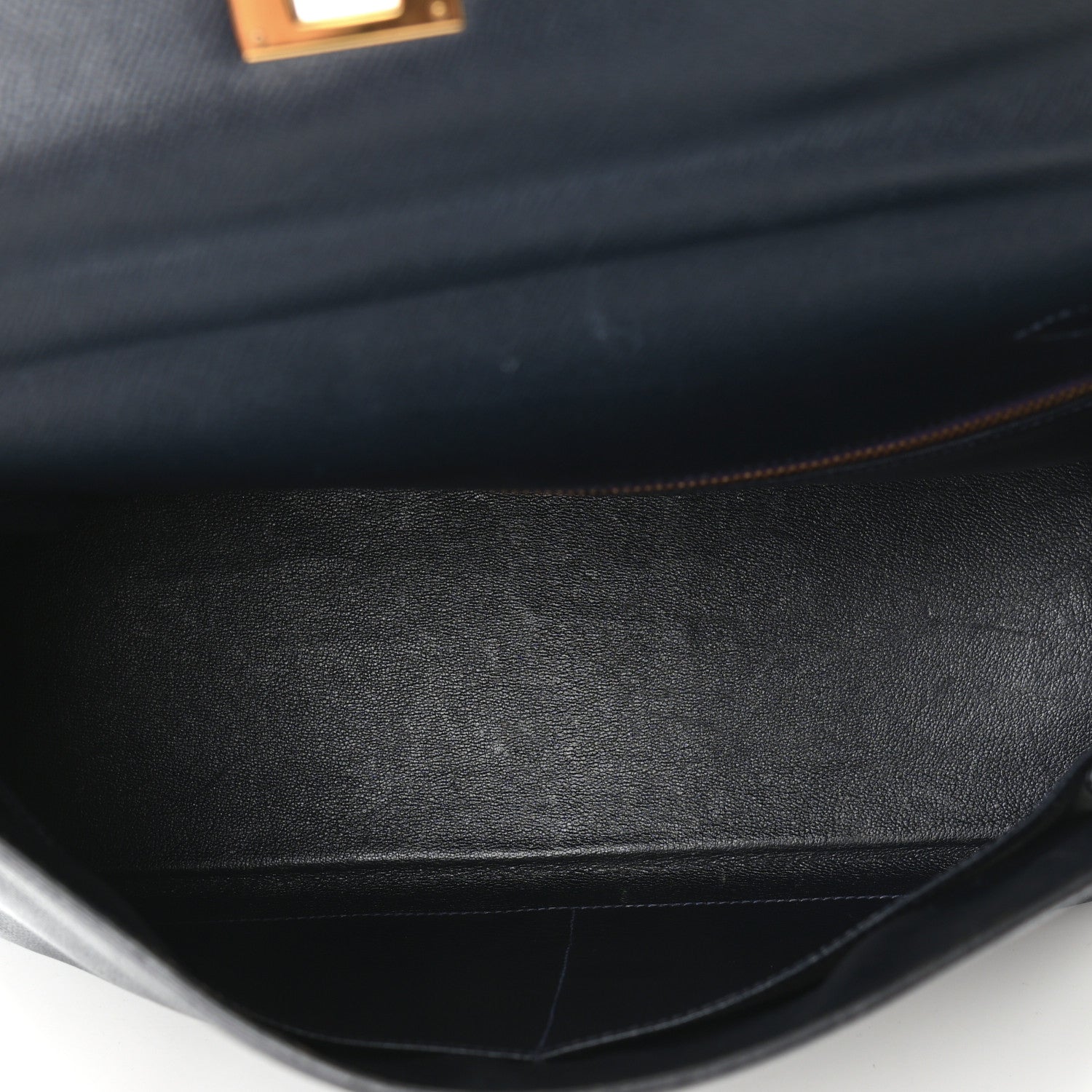 Hermes Courchevel Kelly Retourne 35 Bleu Marine 4 of 15