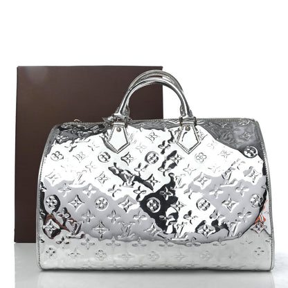 Louis Vuitton Monogram Miroir Speedy 35 Silver 11 of 11