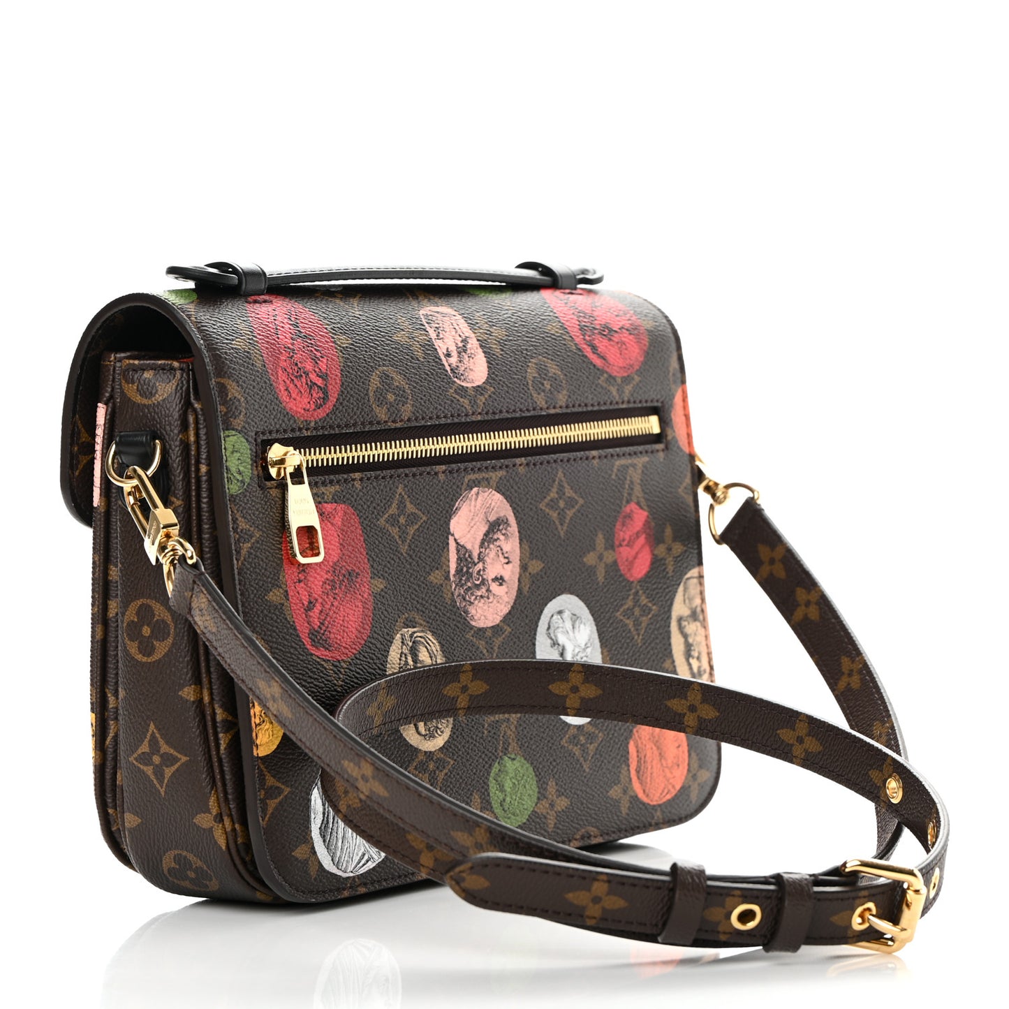 X FORNASETTI Monogram Cameo Pochette Metis