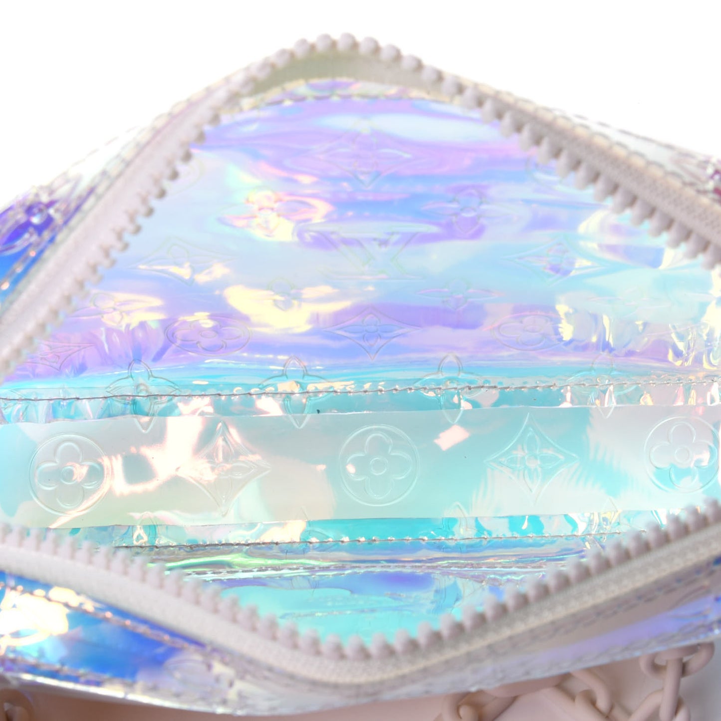 PVC Monogram Pochette Volga Iridescent Prism
