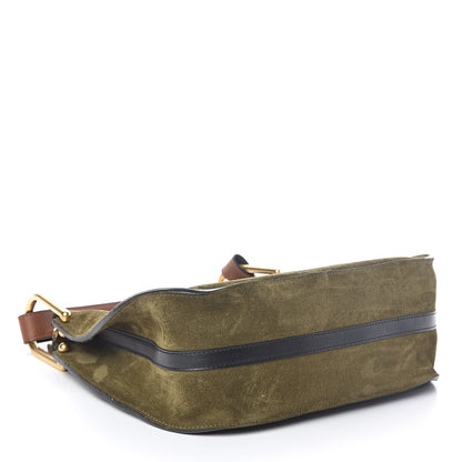 Chloe Calfskin Suede Small Hayley Hobo Eucalyptus 4 of 9