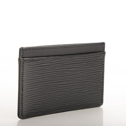 Louis Vuitton Epi Card Holder Black 3 of 7
