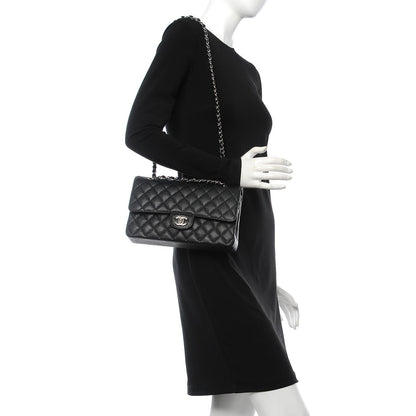 Chanel Caviar Quilted Medium Double Flap Black 2 of 8
