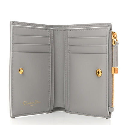 Christian Dior Toile de Jouy Reverse Jacquard Dahlia Wallet Gray 5 of 9