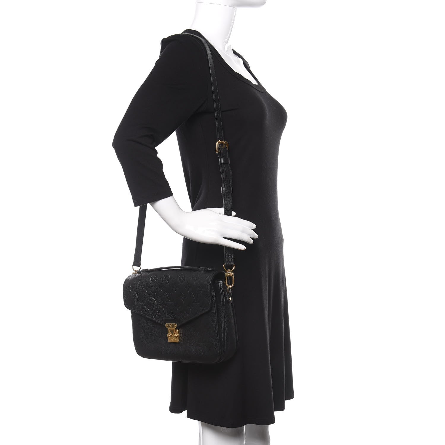 Louis Vuitton Empreinte Pochette Metis Black 2 of 11
