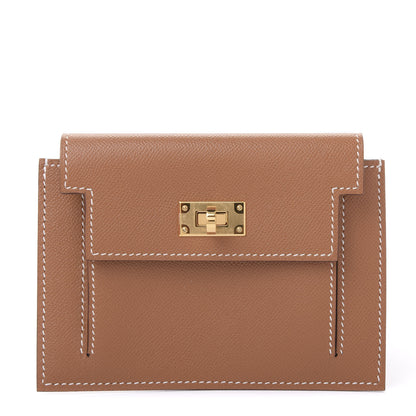Hermes Epsom Kelly Pocket Compact Wallet Gold 1 of 10