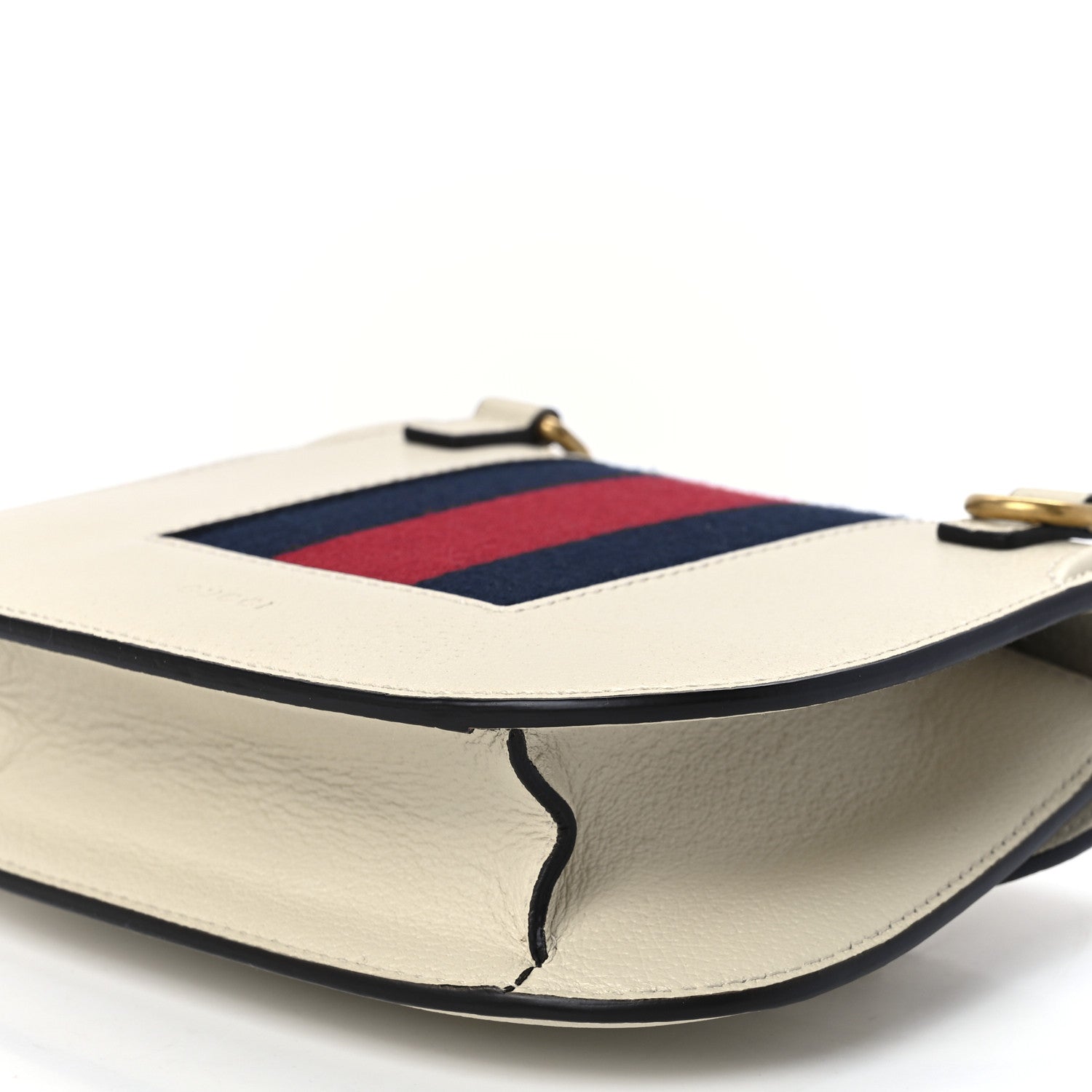 Gucci Calfskin Web Stripe Butterfly Small Totem Shoulder Bag White 12 of 12