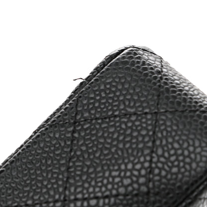 Chanel Caviar Quilted East West Flap Black 10 of 12
