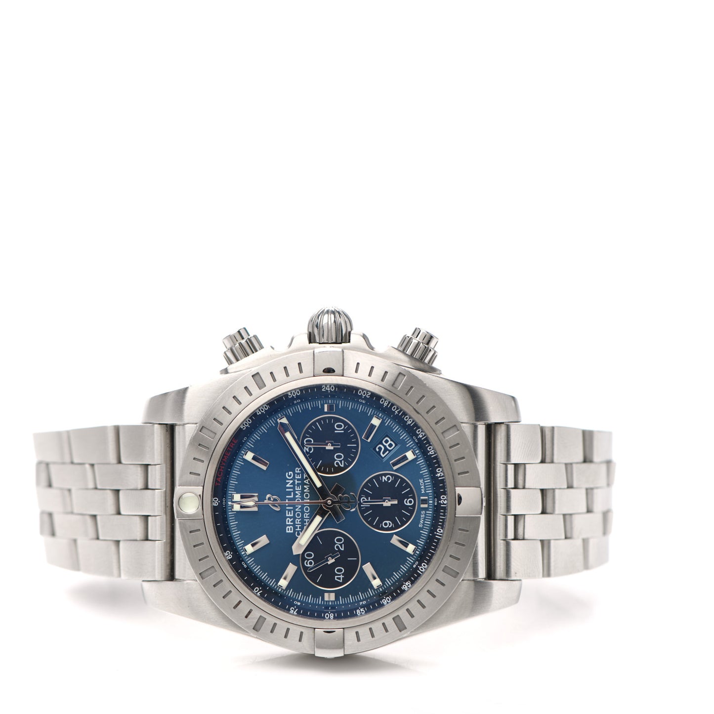 Stainless Steel 44mm Chronomat B01 Automatic Watch Blue AB0115