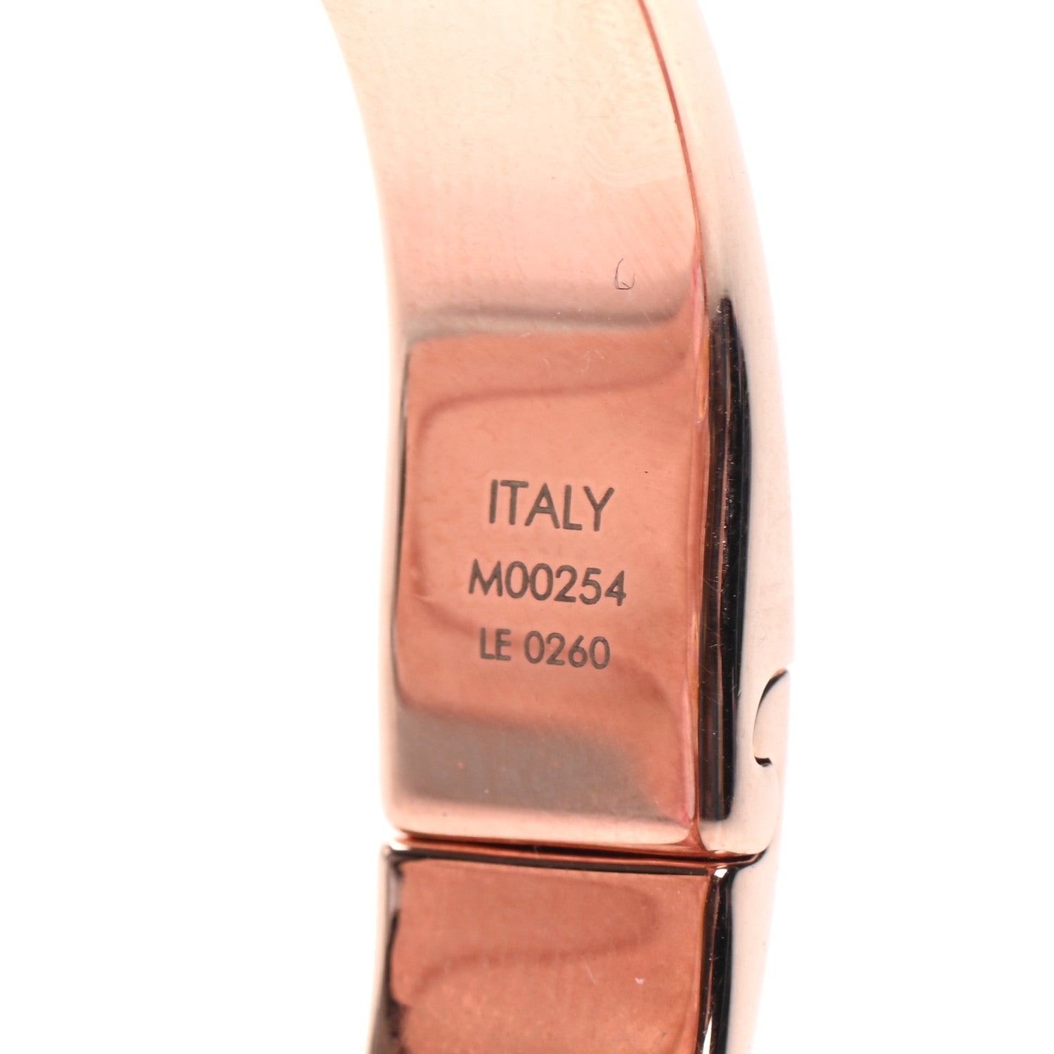 Louis Vuitton Brass Monogram Nanogram Cuff M Pink Gold 6 of 6