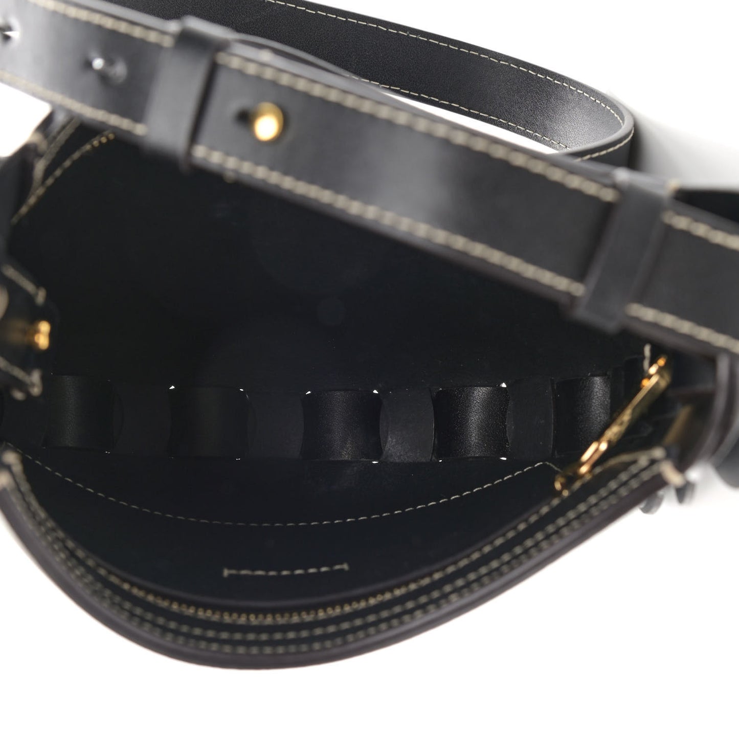 Small Grain Smooth Calfskin Small Darryl Hobo Black