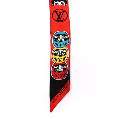 Louis Vuitton Silk Monogram Kabuki Stickers BB Bandeau Black 3 of 4