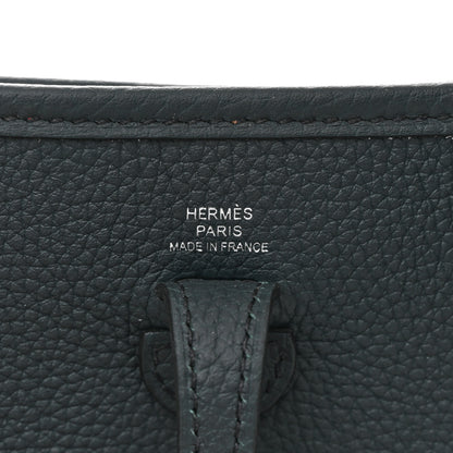 Hermes Taurillon Clemence Amazone Evelyne TPM Vert Cypress 6 of 10