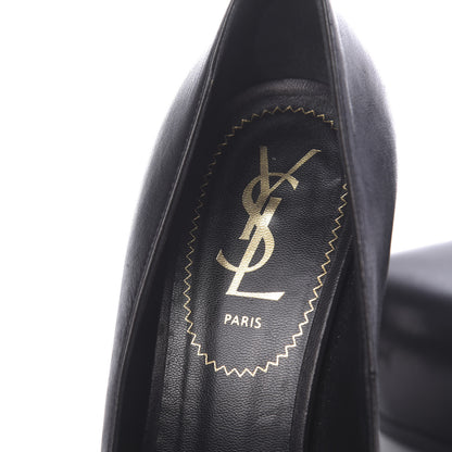 Saint Laurent Calfskin Tribtoo 105 Pumps 38 Black 6 of 11