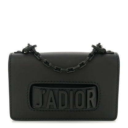 Christian Dior Ultra Matte Calfskin Mini J'Adior Chain Flap Bag Black 1 of 10