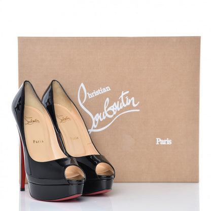 Christian Louboutin Patent New Very Prive 120 Pumps 41 Black 11 of 11