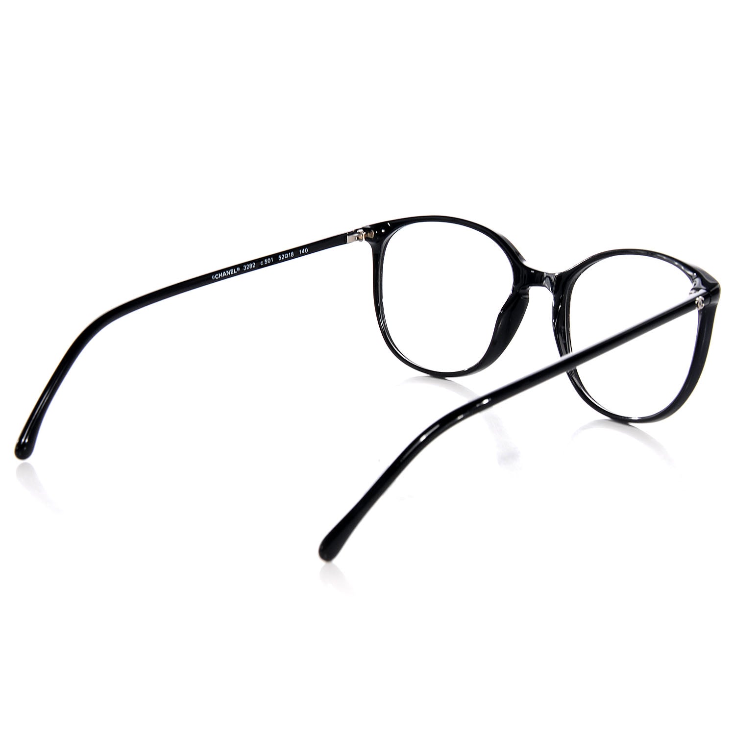 Chanel Acetate CC Eyeglass Frames 3282 Black 2 of 4