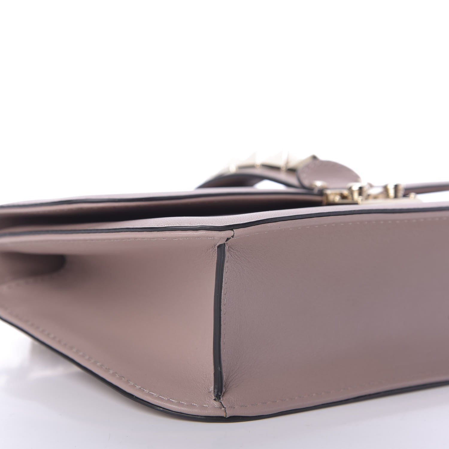 Valentino Garavani Vitello Medium Glam Lock Rockstud Flap Poudre 6 of 8