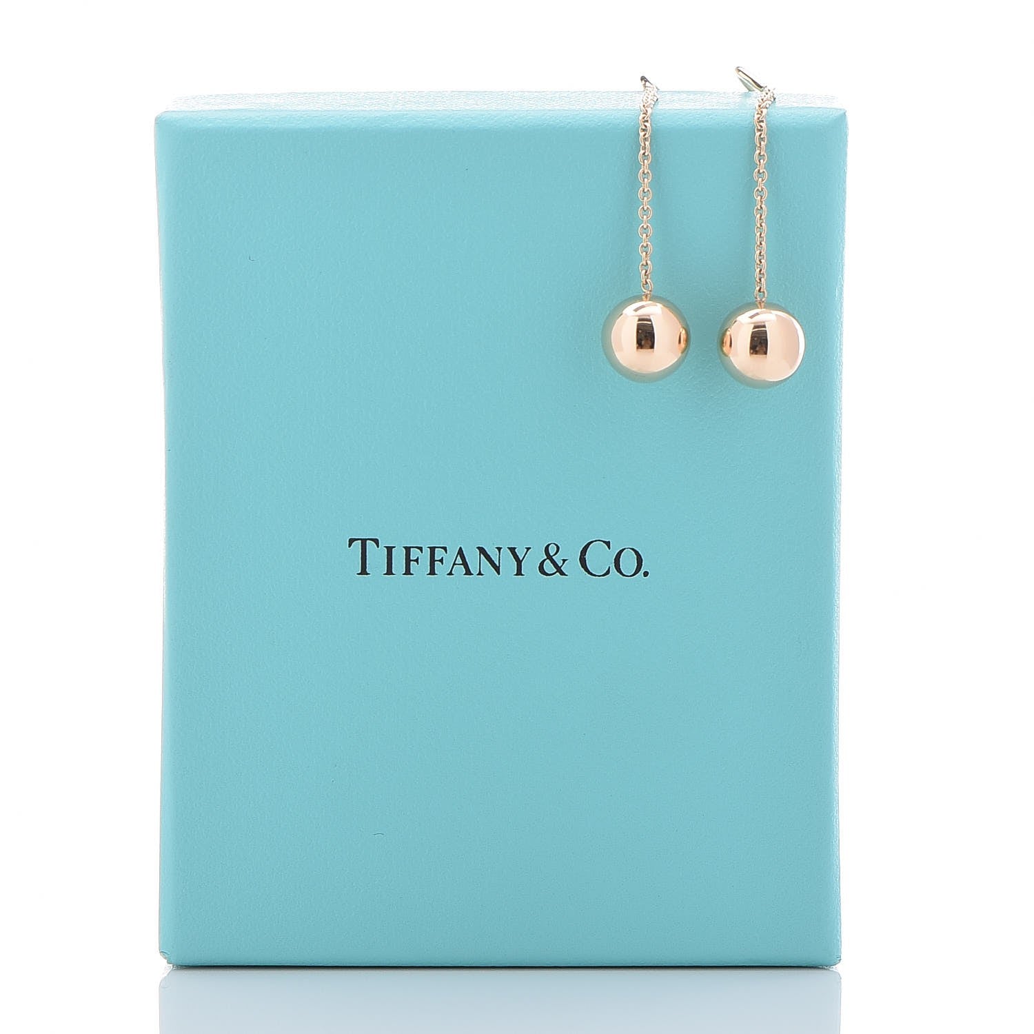 Tiffany 18K Yellow Gold 10mm HardWear Ball Hook Drop Earrings 5 of 5