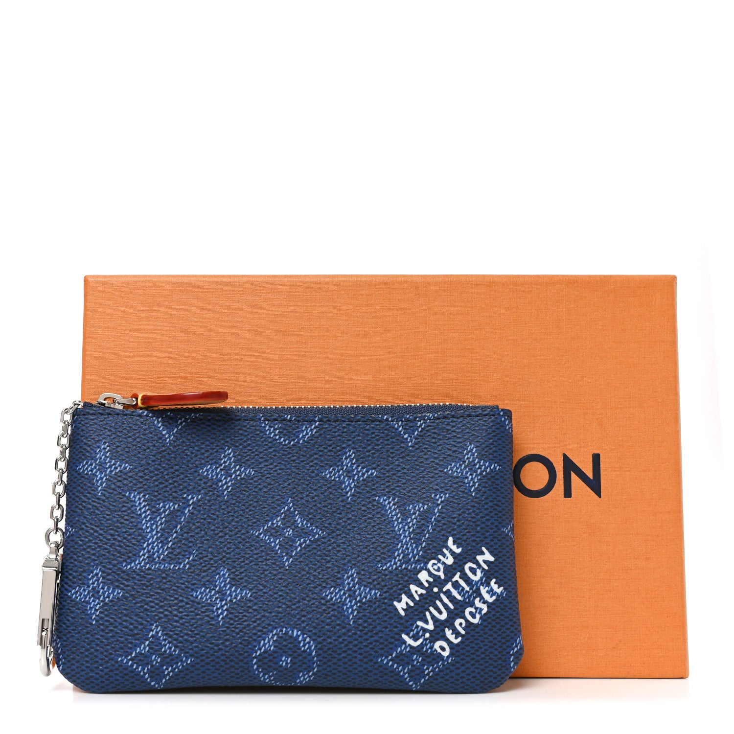 Louis Vuitton Monogram Heritage Key Pouch S Ocean Blue 1911567