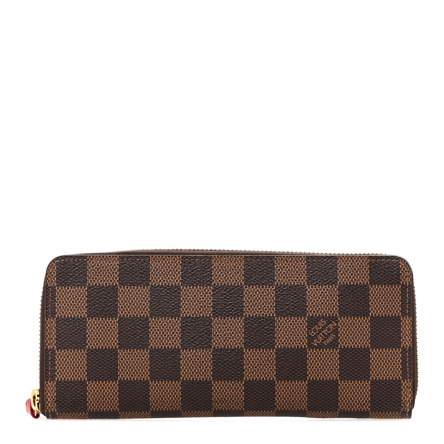Louis Vuitton Damier Ebene Clemence Wallet Cherry 1 of 8