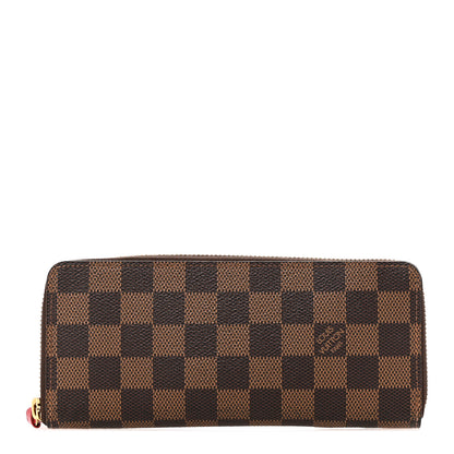Louis Vuitton Damier Ebene Clemence Wallet Cherry 1 of 8