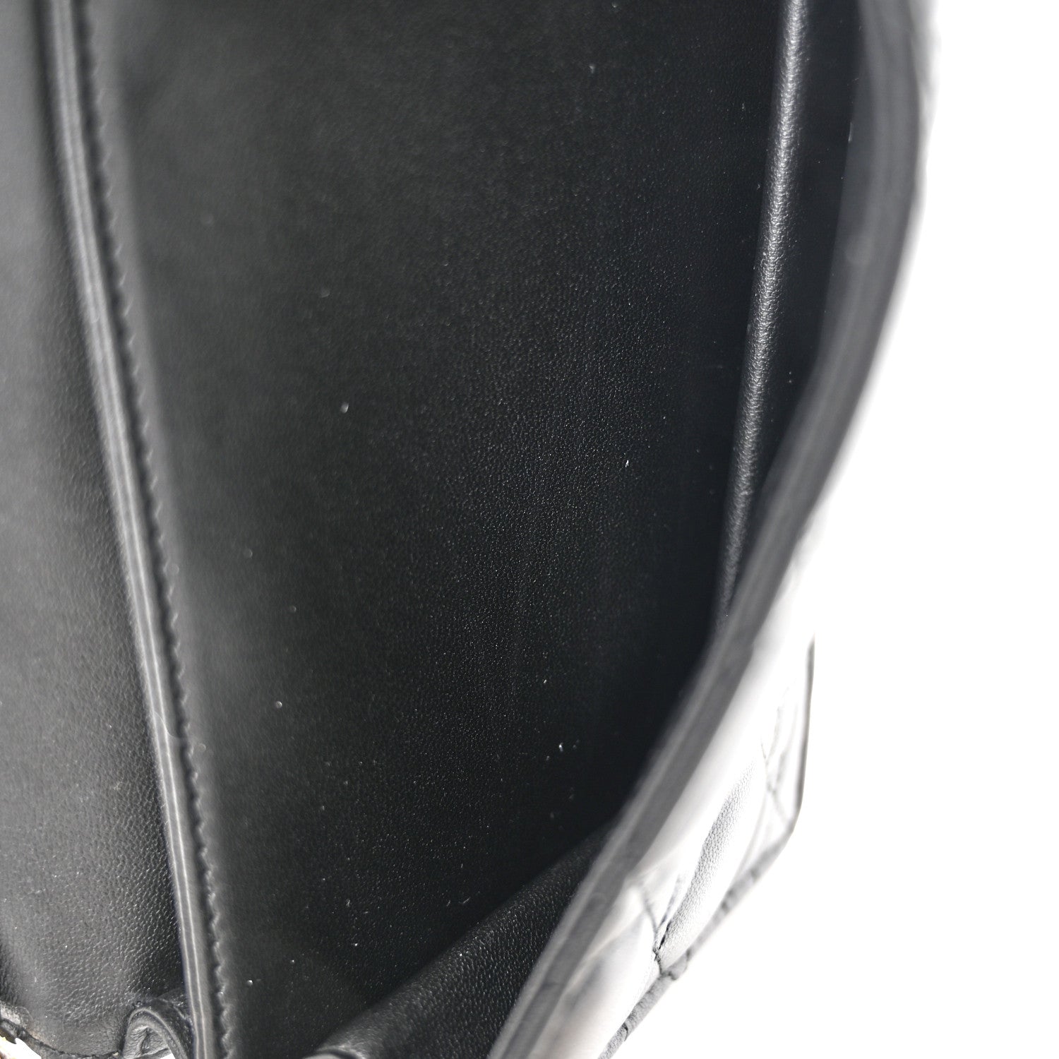 Christian Dior Lambskin Lady Dior Top Handle Clutch Black 13 of 13