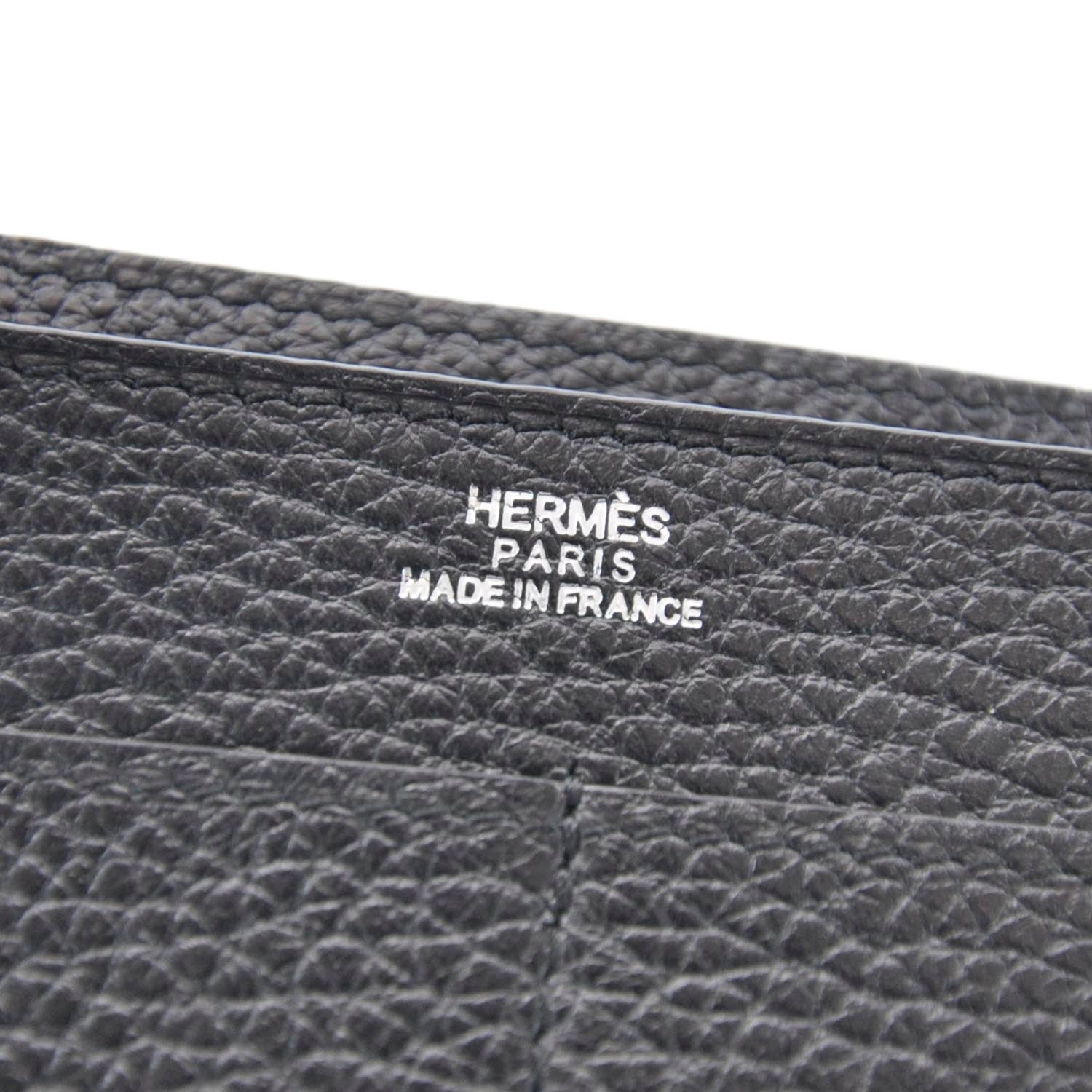 Hermes Clemence Dogon Combined Wallet Noir 7 of 9