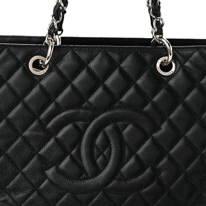 Chanel Caviar Quilted XL Grand Shopping Tote GST Black 8 of 10