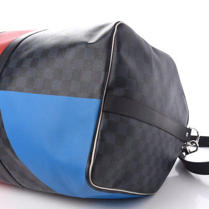 Louis Vuitton Damier Cobalt America's Cup Regatta Keepall Bandouliere 55 6 of 11