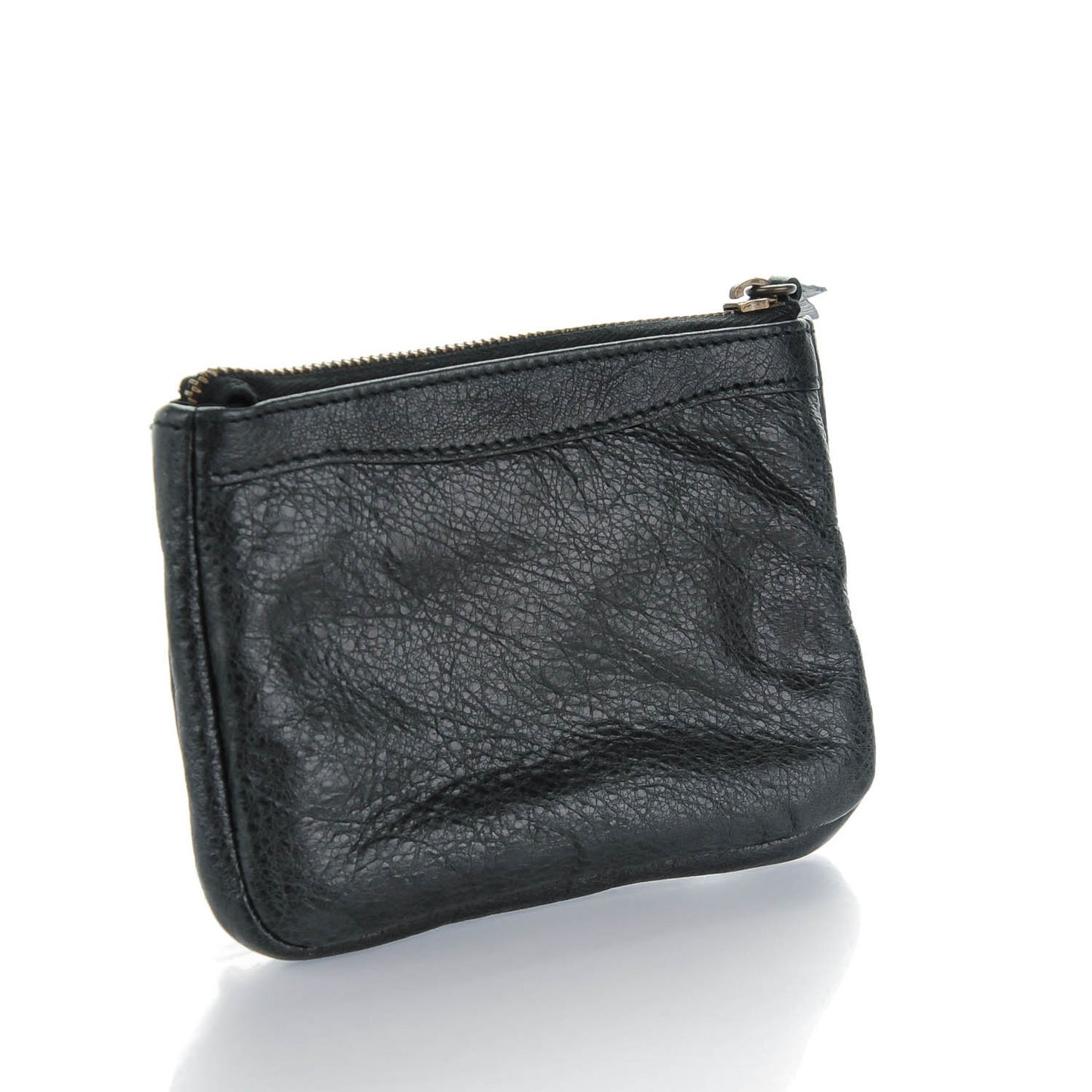 Agneau Classic Hardware M Porte-Monnaie Coin Purse Black