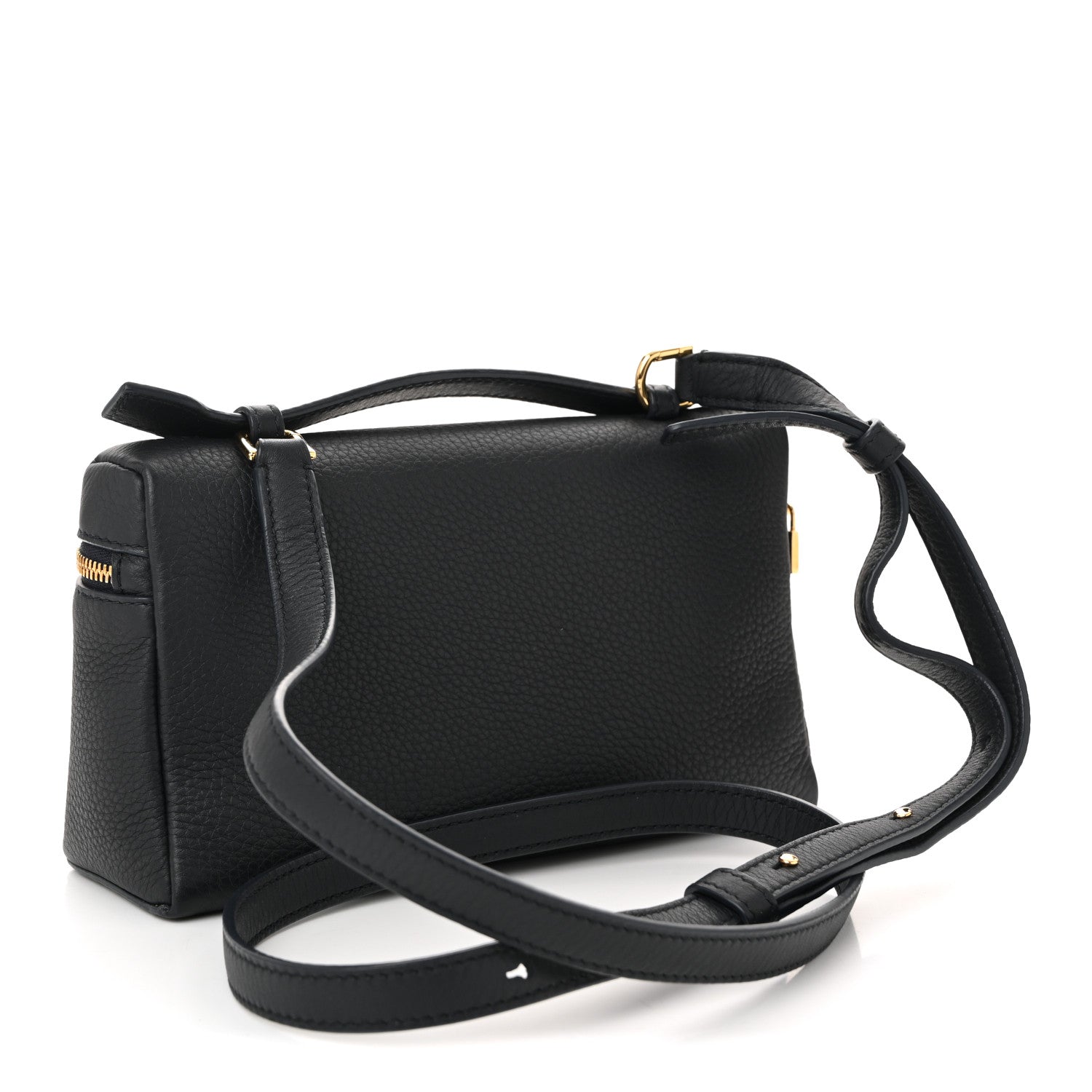 Loro Piana Grained Calfskin L19 Extra Pocket Pouch Navy 3 of 9