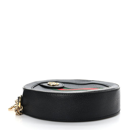 Gucci Grained Calfskin Web Mini Ophidia Round Shoulder Bag Black 4 of 10
