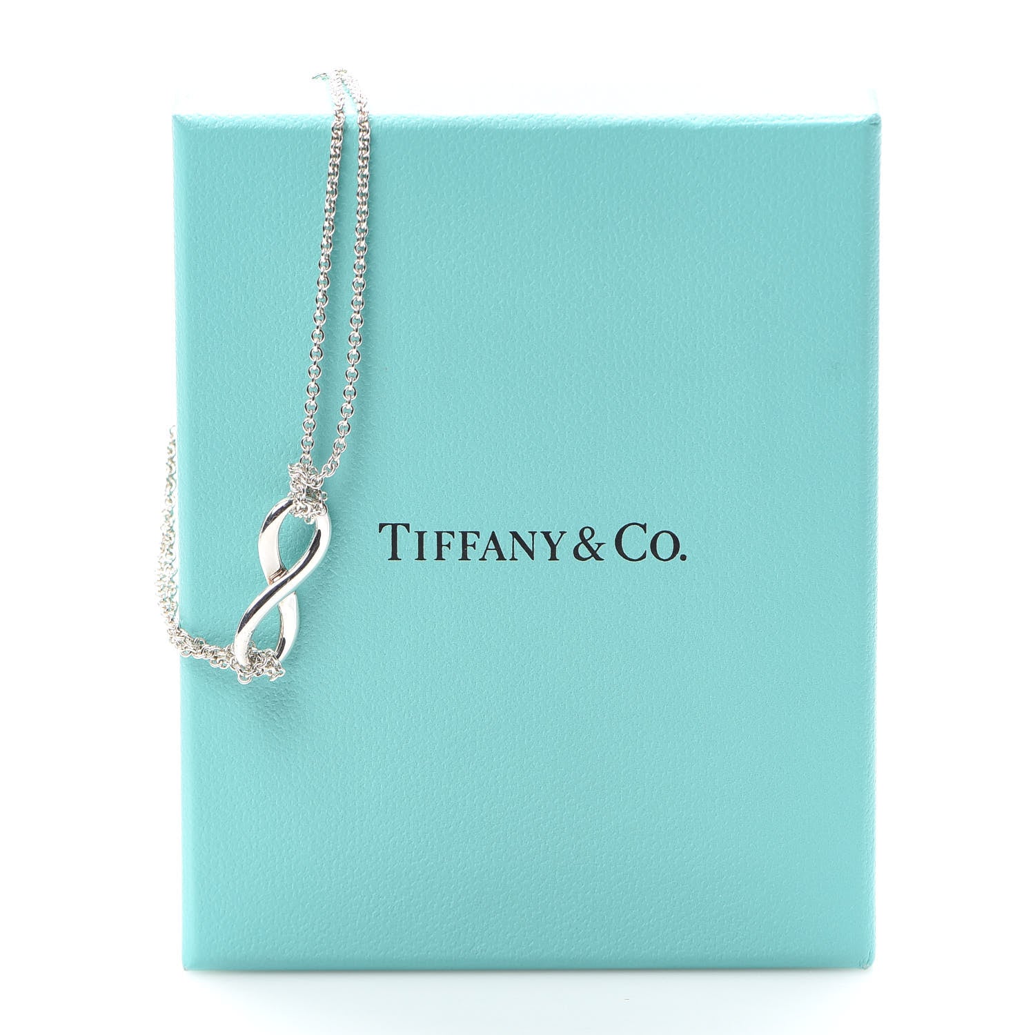 Tiffany Sterling Silver Infinity Double Chain Bracelet 6 of 6