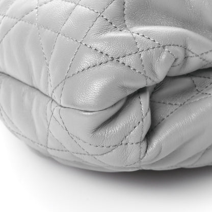 Christian Dior Lambskin Supple Macrocannage Ammi Bag Grey 9 of 10