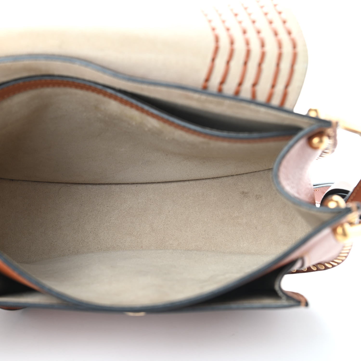 Chloe Calfskin Braided Medium Hudson Shoulder Bag Caramel 5 of 13