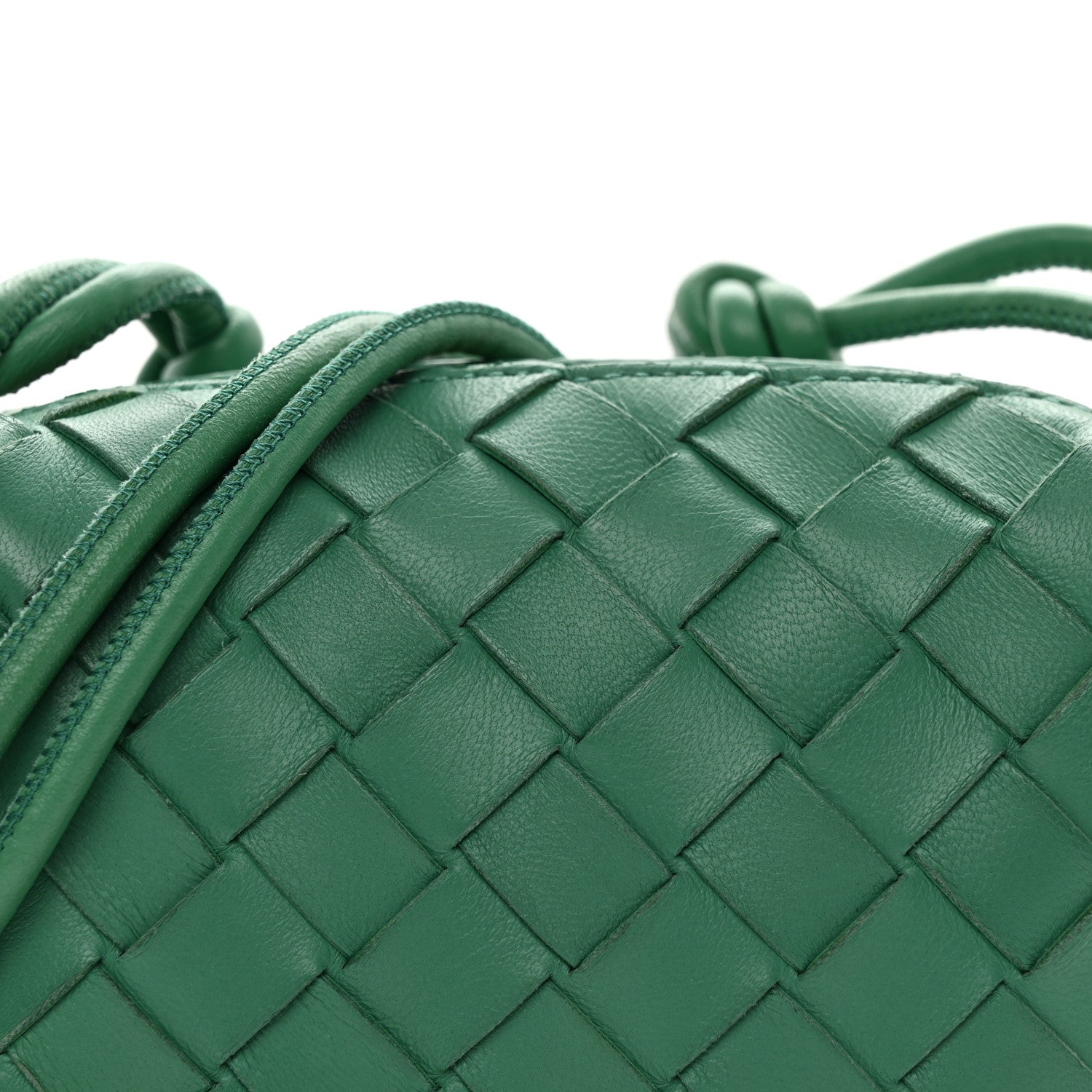 Bottega Veneta Nappa Intrecciato Candy Loop Camera Bag Mermaid