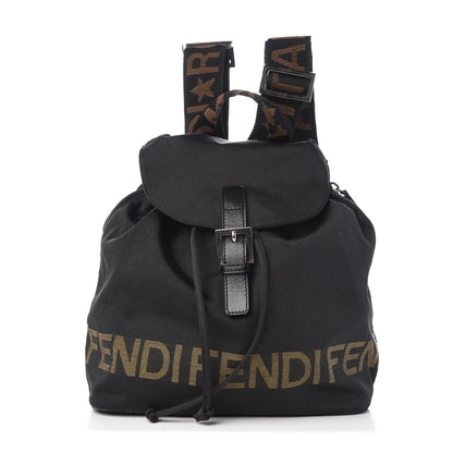 Fendi Nylon 1925 Drawstring Backpack Black 1 of 8